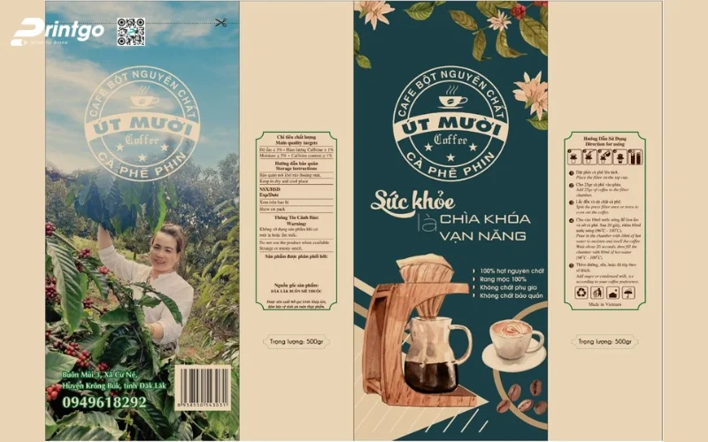 Những thông tin in trên bao bì cà phê xuất khẩu 