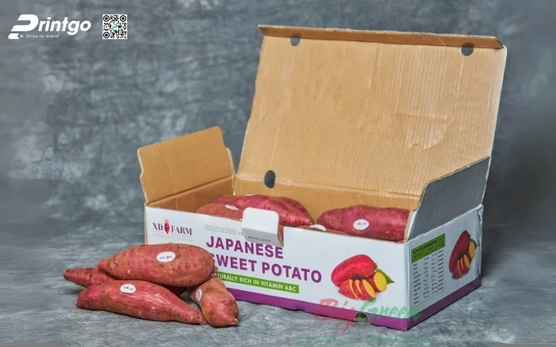 Mẫu thùng carton đóng hàng xuất khẩu rau củ Mẫu thùng carton đóng hàng xuất khẩu rau củ