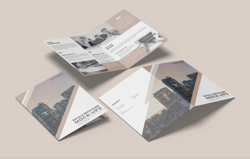 Brochure gấp đôi (Bi-fold)