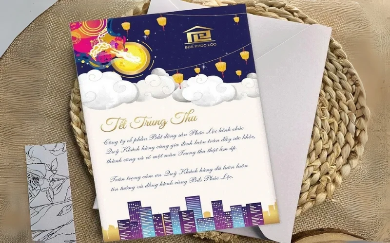 Mẫu thiệp trung thu đẹp gửi tặng nhân viên