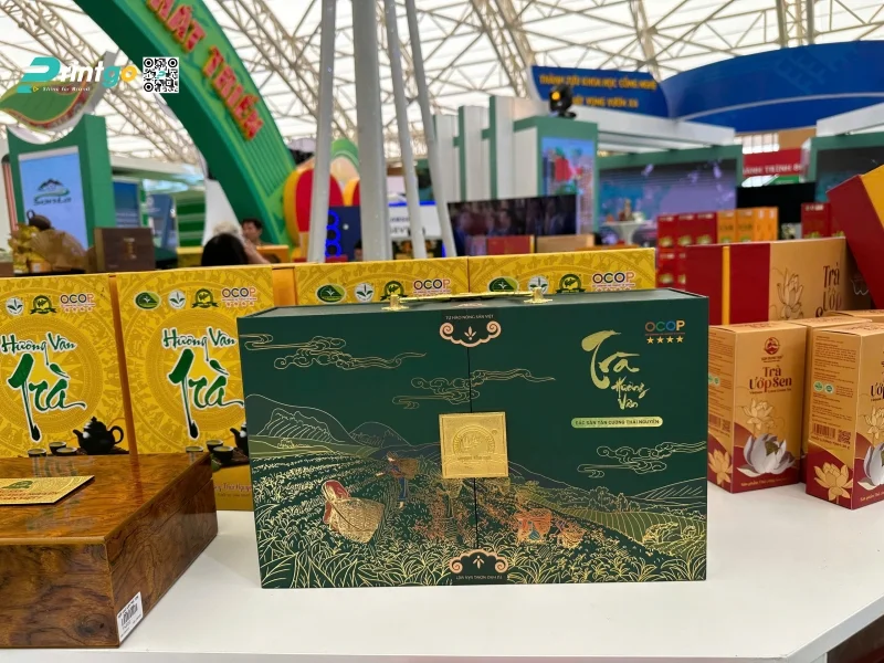 Hộp đựng trà của Hương Vân Trà do Printgo thiết kế và in ấn
