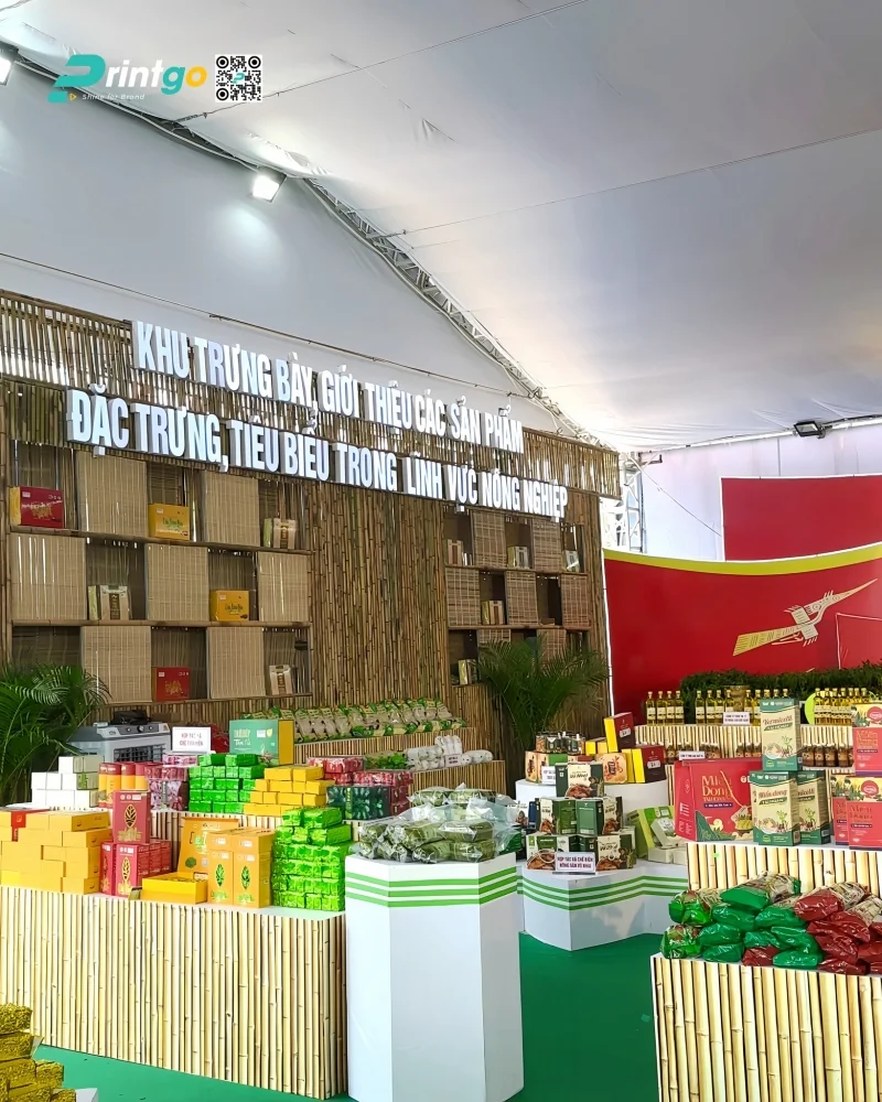 Gian hàng OCOP: khu trưng bày giới thiệu các sản phẩm đặc trưng tiêu biểu lĩnh vực nông nghiệp