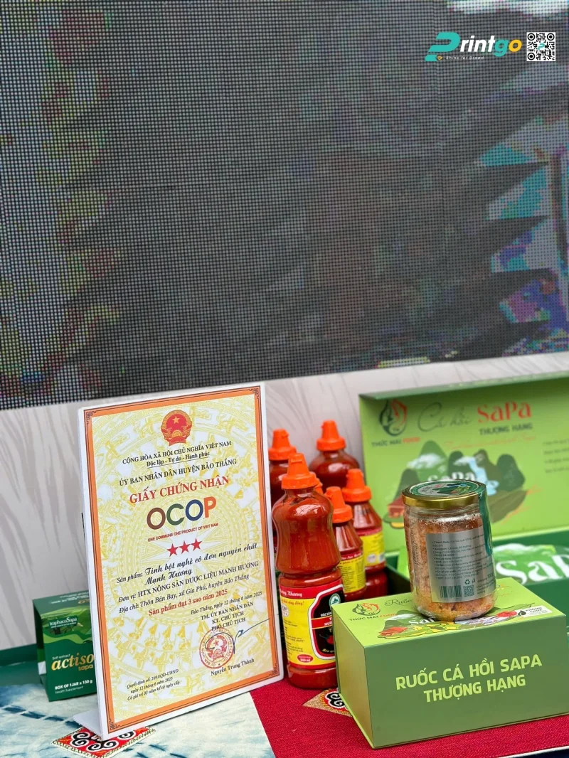 Giấy chứng nhận OCOP 3 sao của Thức Mai Food 