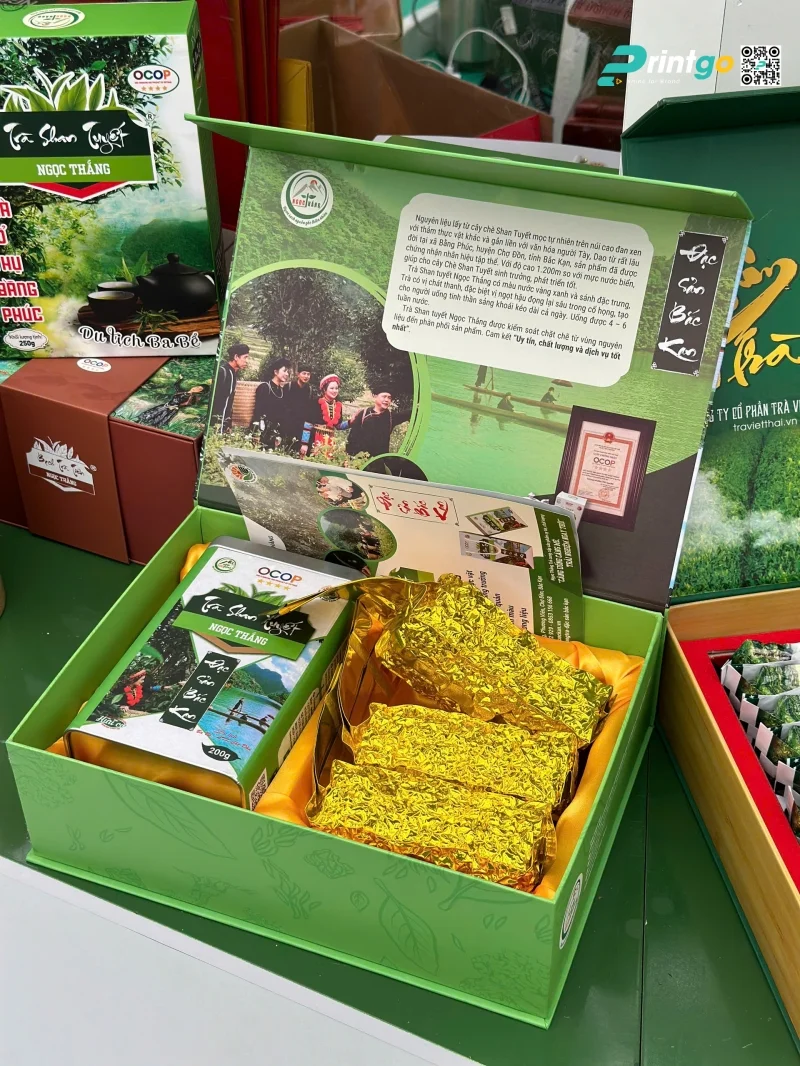 Thiết kế hộp đựng Trà Shan Tuyết Ngọc Thắng (OCOP 4 sao)