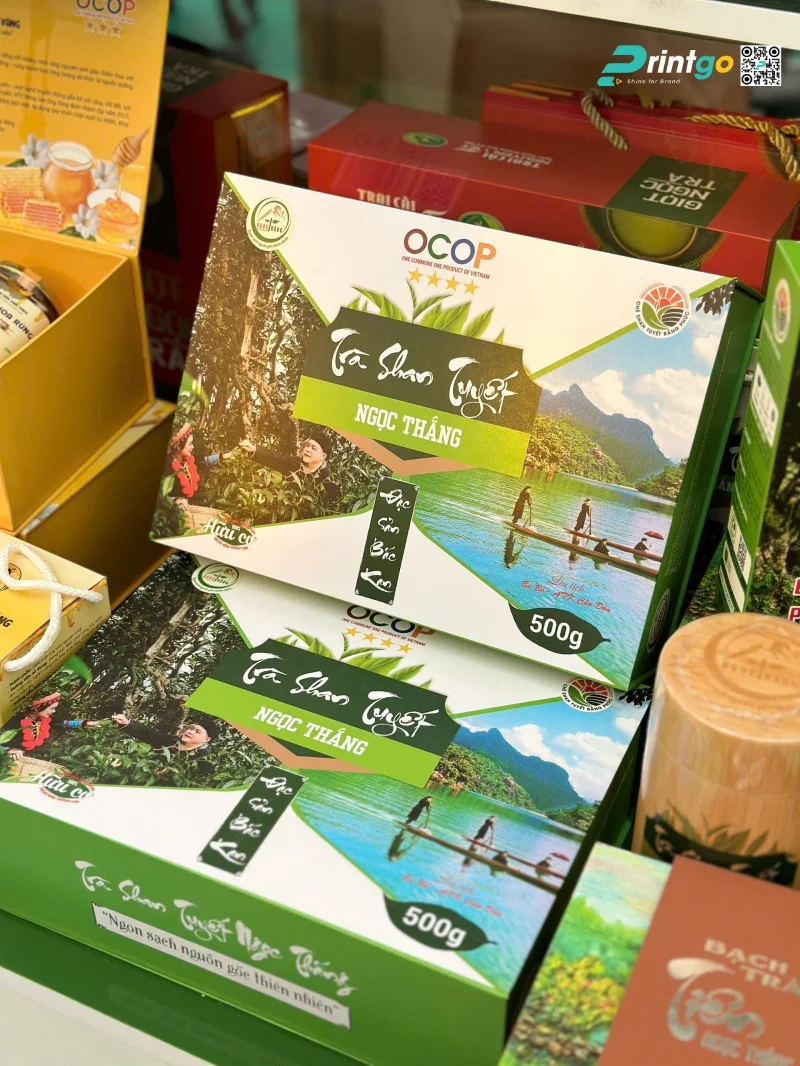 In hộp đựng Trà Shan Tuyết Ngọc Thắng (OCOP 4 sao)
