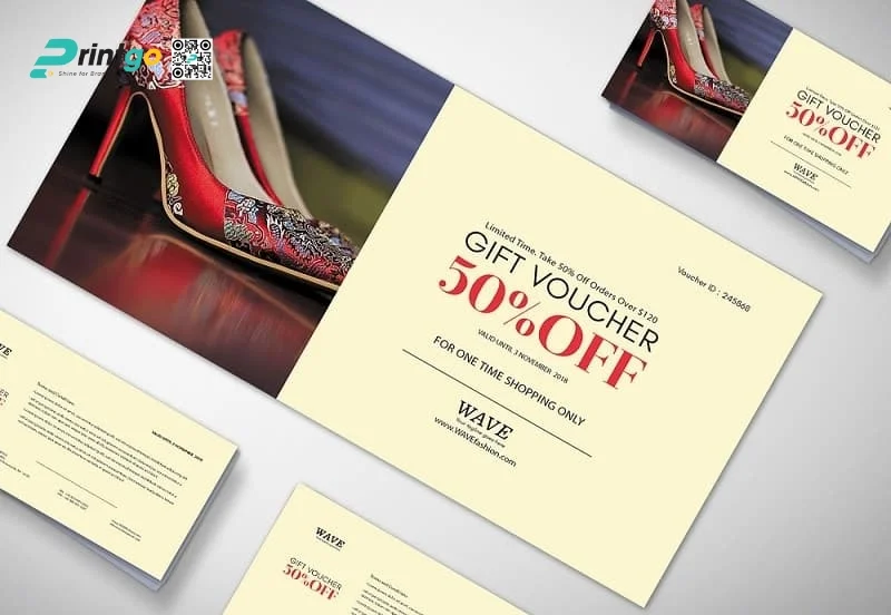Mẫu voucher thời trang hiện đại 