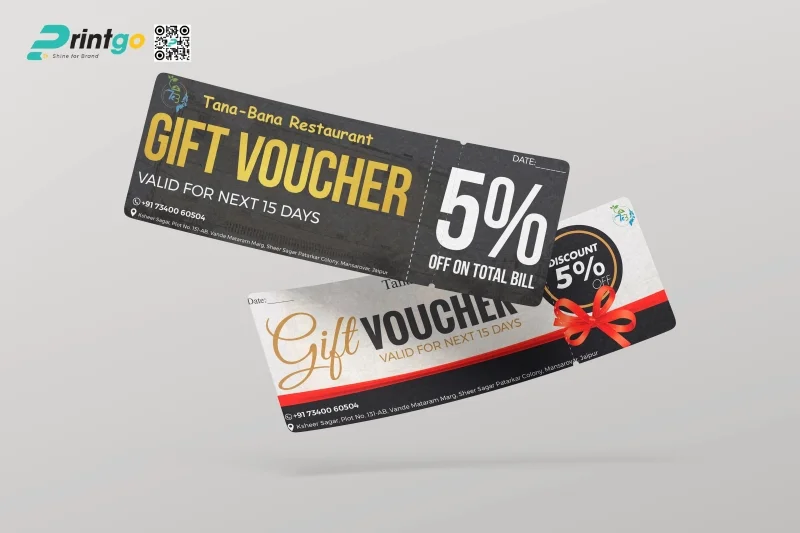 Mẫu voucher nhà hàng giảm giá ưu đãi 