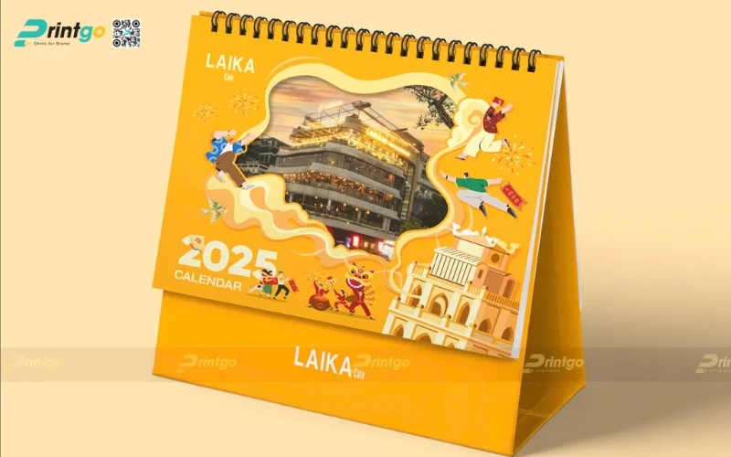 Dự án thiết kế lịch Tết 2025 cho chuỗi cửa hàng cà phê Laika Café