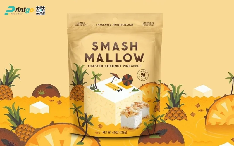 Mẫu bao bì granola dạng túi zipper