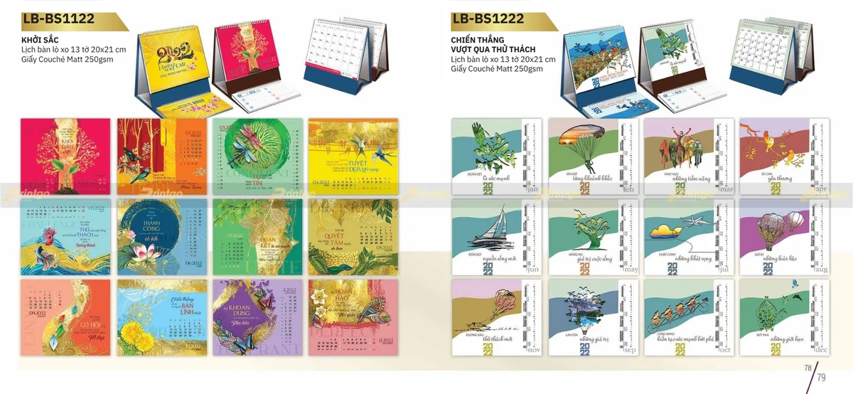 Một số mẫu thiết kế lịch để bàn chữ M độc quyền của Printgo thực hiện Một số mẫu thiết kế lịch để bàn chữ M độc quyền của Printgo thực hiện