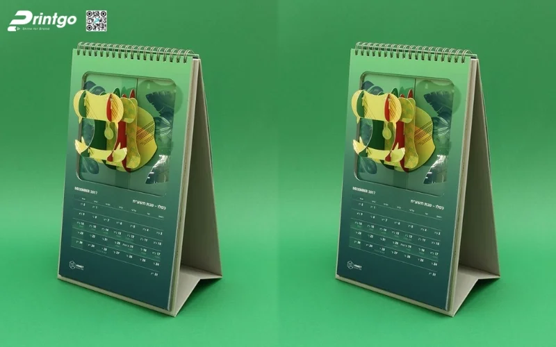 Mẫu lịch để bàn độc đáo 3D