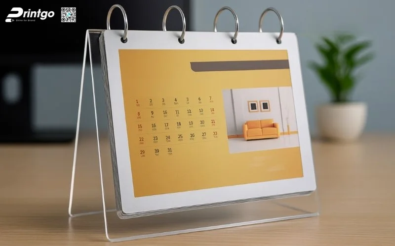 Mẫu lịch để bàn độc đáo đế mica