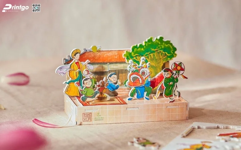 Mẫu thiết kế lịch tết độc quyền 3D