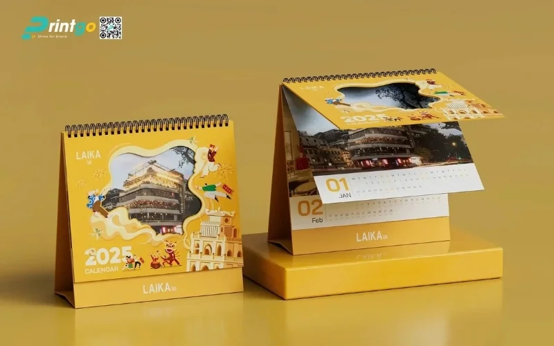 Mẫu in lịch tết độc quyền để bàn