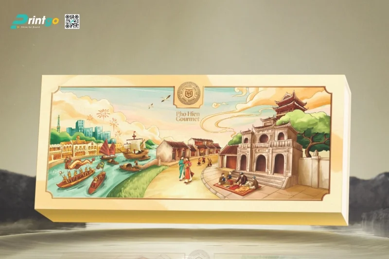 Thiết kế hộp đựng quà thương hiệu Hằng Thưởng được vẽ tay độc đáo Thiết kế hộp đựng quà thương hiệu Hằng Thưởng được vẽ tay độc đáo