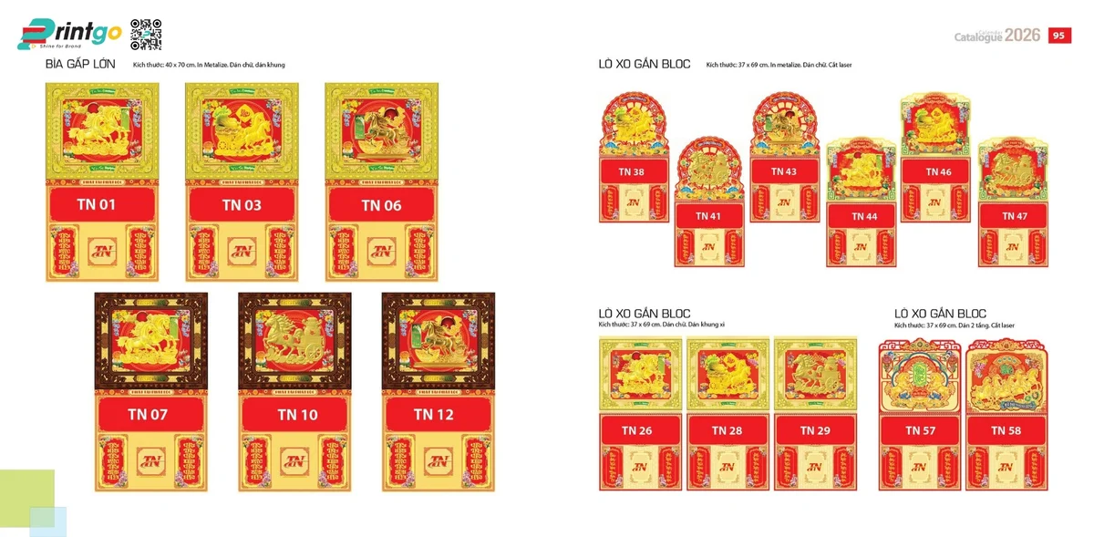 Mẫu bìa đại Văn Lang mới nhất 2026