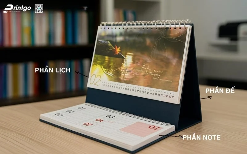 Cấu tạo lịch bàn chữ M gồm những gì?