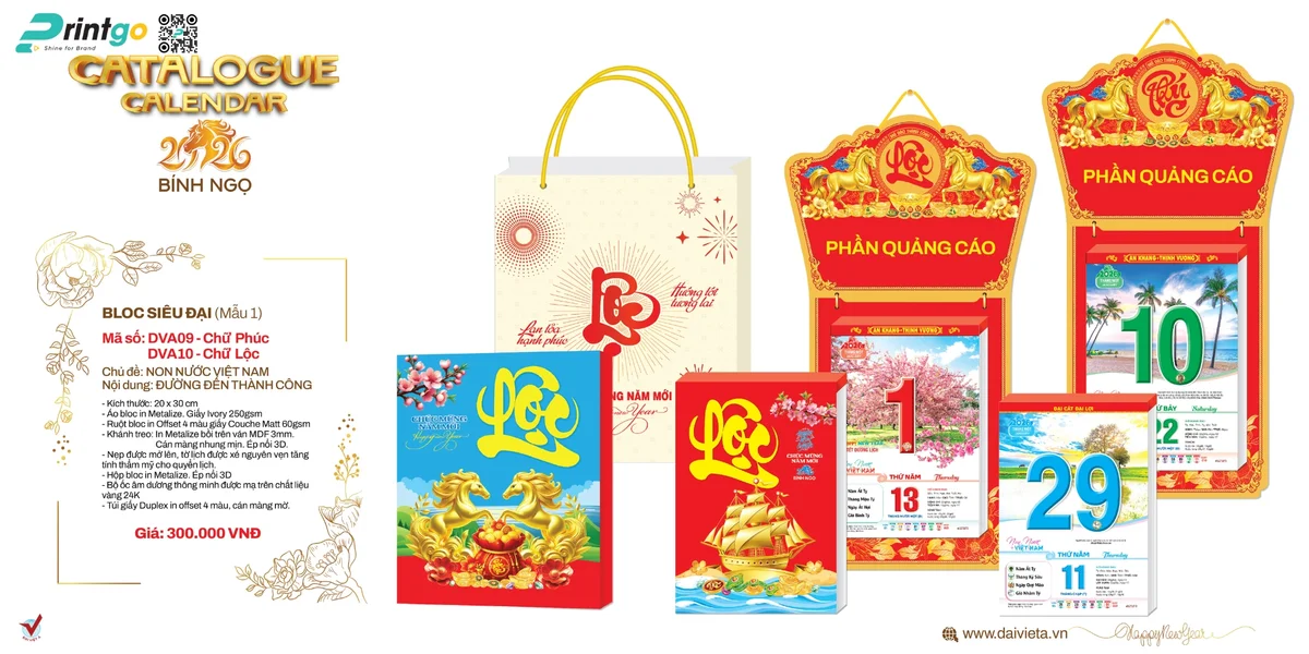 Trọn Bộ Lịch Tết Đại Việt Á Thiết Kế Đa Dạng Mới Nhất 2026