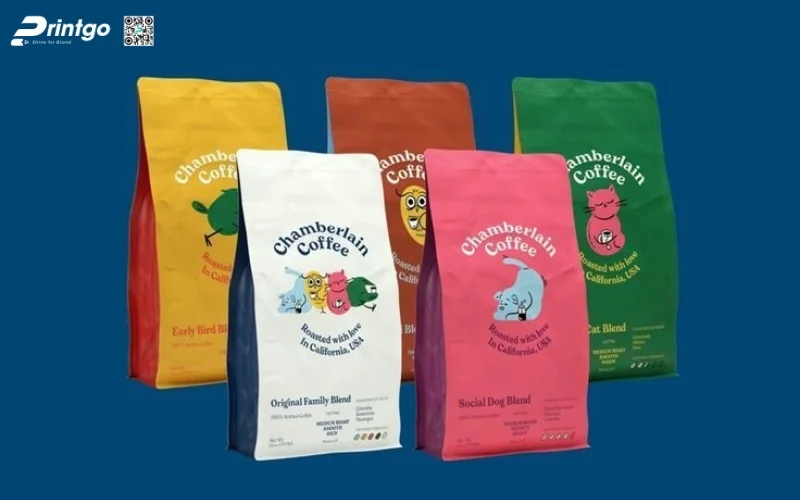 Mẫu bao bì granola dạng túi hàn biên