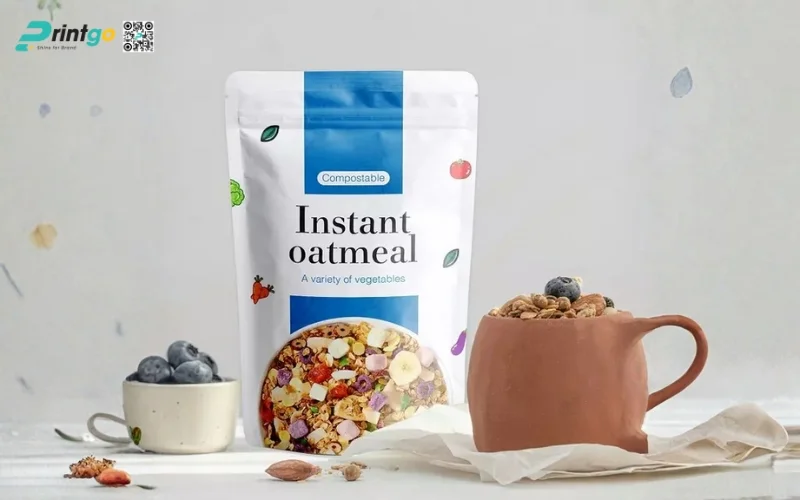 Mẫu bao bì granola dạng túi zipper