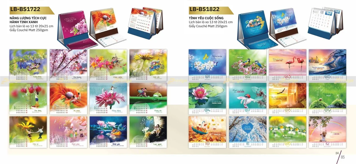 Một số mẫu thiết kế lịch để bàn chữ M độc quyền của Printgo thực hiện Một số mẫu thiết kế lịch để bàn chữ M độc quyền của Printgo thực hiện
