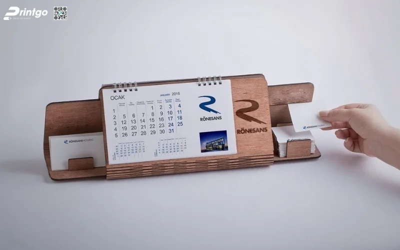 Mẫu in lịch tết độc quyền đế gỗ đặc biệt