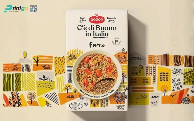 Mẫu bao bì granola dạng hộp mềm