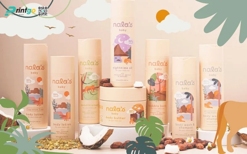 Mẫu bao bì granola dạng hộp trụ tròn