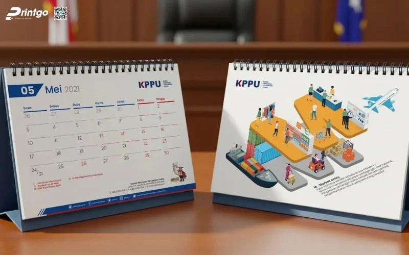 Mẫu lịch để bàn độc quyền kiểu dáng chữ A