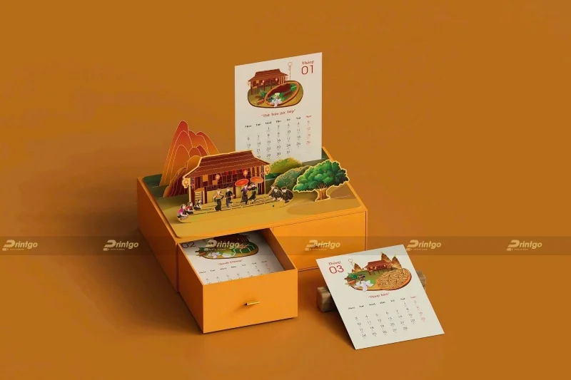 Yếu tố văn hóa – lịch sử trở thành xu hướng thiết kế lịch Tết