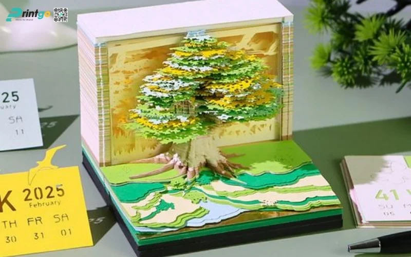 Mẫu thiết kế lịch tết độc quyền 3D