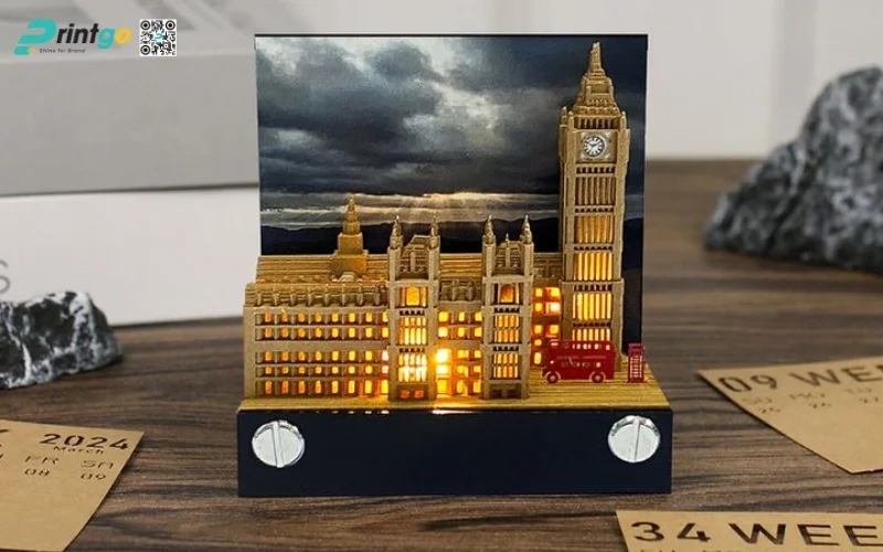 Mẫu lịch để bàn độc đáo 3D