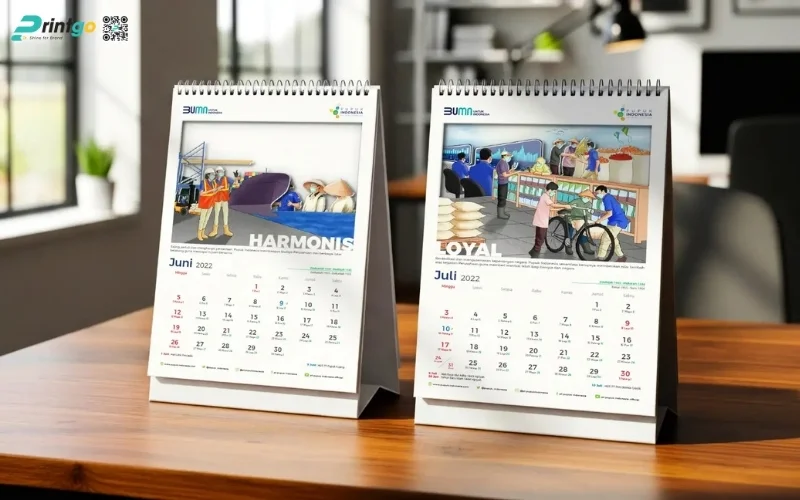 Mẫu lịch để bàn độc quyền kiểu dáng chữ A mới nhất 2026