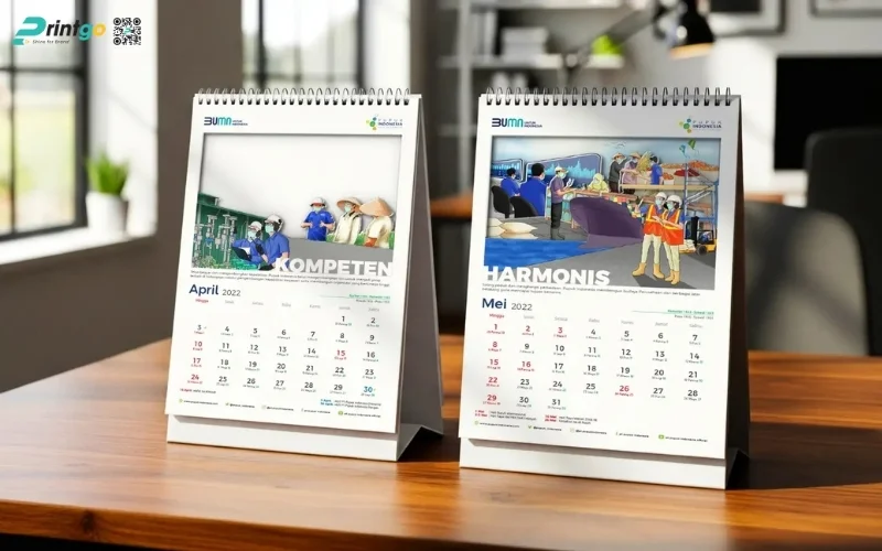 Mẫu lịch để bàn độc quyền kiểu dáng chữ A mới nhất 2026