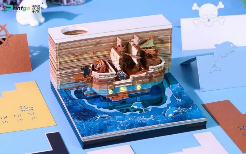 Mẫu thiết kế lịch tết độc quyền 3D