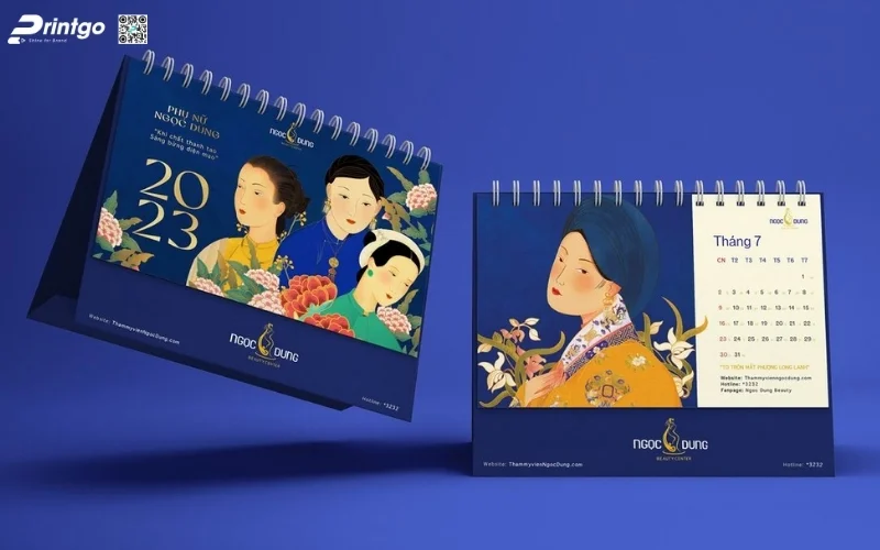 Mẫu in lịch tết độc quyền để bàn
