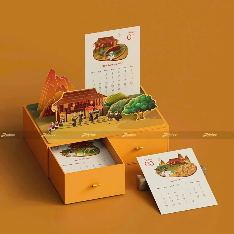 Đặt lịch để bàn theo yêu cầu thiết kế mang đậm bản sắc văn hóa và đặc sản vùng miền