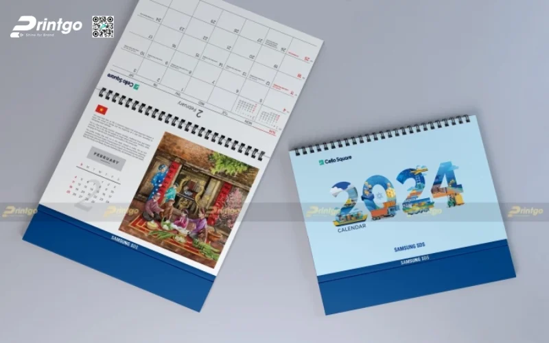 Dự án thiết kế và in lịch tết Samsung SDS 2024