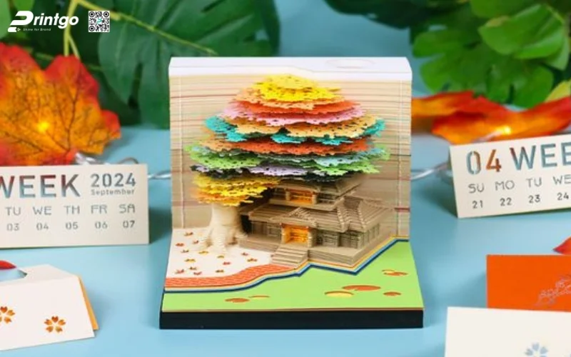 Mẫu lịch để bàn độc đáo 3D