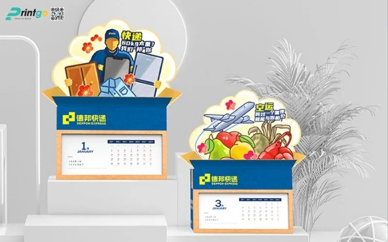 Mẫu thiết kế lịch tết độc quyền 3D