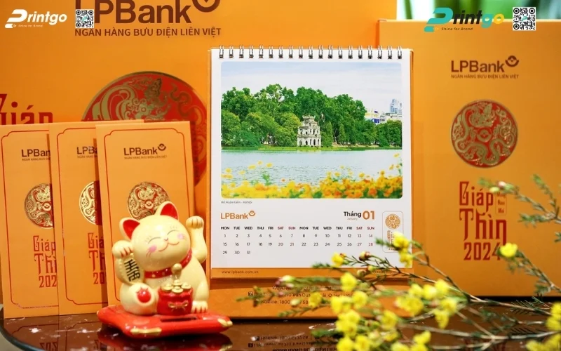 Mẫu in lịch tết độc quyền để bàn