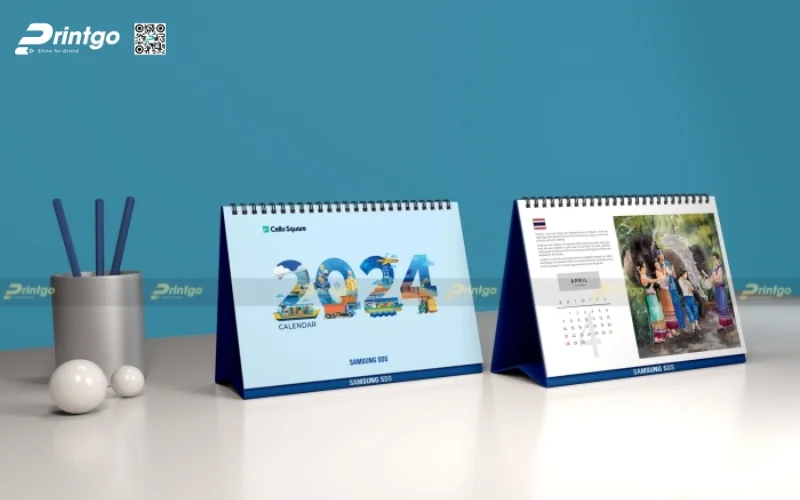 Dự án thiết kế và in lịch tết Samsung SDS 2024