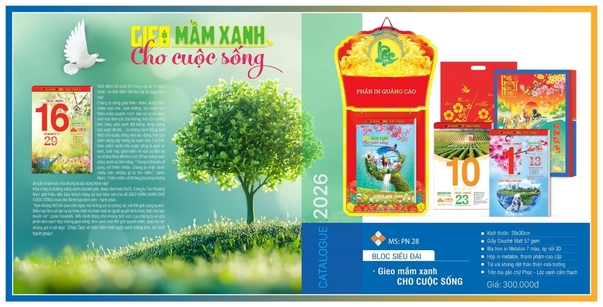 Mẫu lịch bloc độc quyền siêu đại đẹp nhất 2026 Mẫu lịch bloc độc quyền siêu đại đẹp nhất 2026