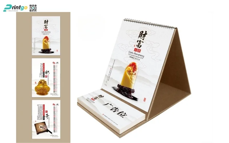 Mẫu lịch bàn độc quyền chữ M mới nhất 2026