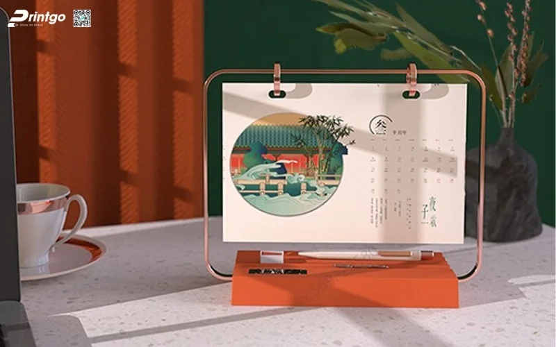 Mẫu lịch bàn độc quyền đế gỗ