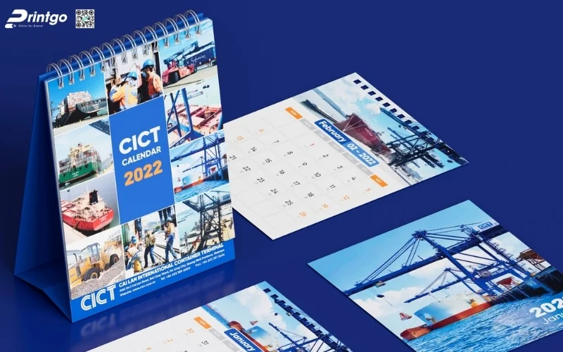 Mẫu in lịch tết độc quyền để bàn