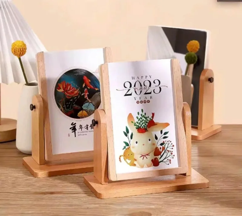 In lịch để bàn theo yêu cầu dạng gỗ đa dạng chủ đề