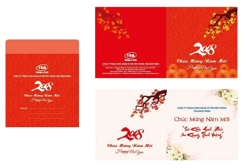 Thiệp chúc Tết phù hợp mọi khách hàng 