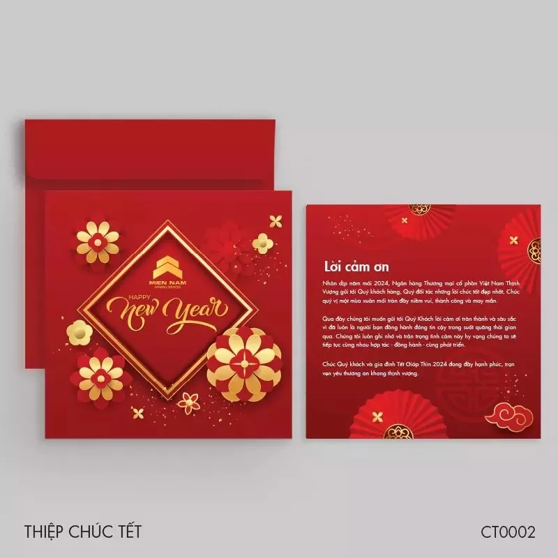 Thiệp chúc Tết doanh nghiệp 