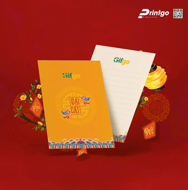 Thiệp chúc Tết thu hút khách hàng 
